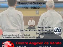 Stage Karate Do SHOTOKAÏ le 04 Octobre 2025 au CAK